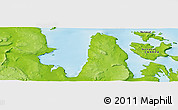 Physical Panoramic Map of the area around 67° 31' 18" N, 108° 43' 29" W