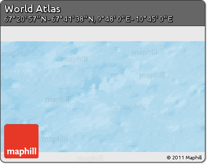 Physical 3D Map of the Area around 67° 31' 18" N, 10° 16' 30" E