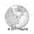 Outline Map of the Area around 67° 31' 18" N, 130° 7' 30" E, rectangular outline