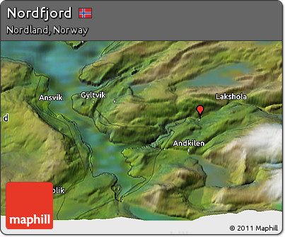 Satellite 3D Map of Nordfjord