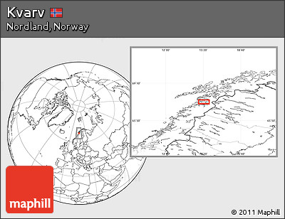 Blank Location Map of Kvarv