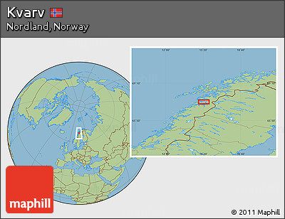 Savanna Style Location Map of Kvarv