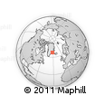 Outline Map of the Area around 67° 31' 18" N, 32° 13' 30" W, rectangular outline
