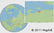 Savanna Style Location Map of the area around 67° 31' 18" N, 49° 22' 30" E