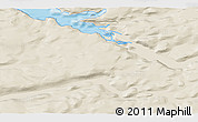 Shaded Relief 3D Map of the area around 67° 31' 18" N, 50° 55' 29" W