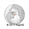 Outline Map of the Area around 67° 31' 18" N, 50° 55' 29" W, rectangular outline