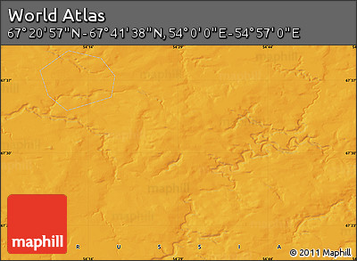 Political Map of the Area around 67° 31' 18" N, 54° 28' 30" E