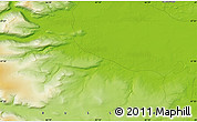 Physical Map of the area around 67° 31' 18" N, 67° 13' 29" E