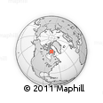 Outline Map of the Area around 67° 31' 18" N, 76° 25' 30" W, rectangular outline