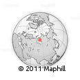 Outline Map of the Area around 67° 31' 18" N, 80° 49' 29" E, rectangular outline