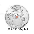 Outline Map of the Area around 67° 31' 18" N, 83° 22' 30" E, rectangular outline