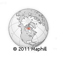 Outline Map of the Area around 67° 31' 18" N, 91° 43' 29" W, rectangular outline