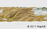 Satellite Panoramic Map of the area around 67° 31' 18" N, 94° 25' 30" E