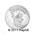 Outline Map of the Area around 67° 31' 18" N, 99° 22' 30" W, rectangular outline