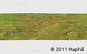 Satellite Panoramic Map of the area around 67° 49' 45" N, 103° 46' 30" E