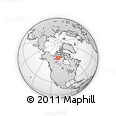 Outline Map of the Area around 67° 49' 45" N, 109° 34' 29" W, rectangular outline