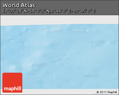 Physical 3D Map of the Area around 67° 49' 45" N, 10° 16' 30" E