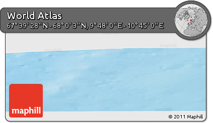 Physical Panoramic Map of the Area around 67° 49' 45" N, 10° 16' 30" E