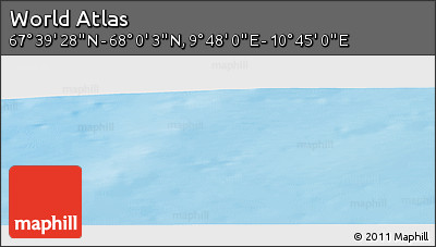 Physical Panoramic Map of the Area around 67° 49' 45" N, 10° 16' 30" E