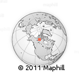 Outline Map of the Area around 67° 49' 45" N, 110° 25' 30" W, rectangular outline