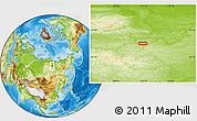 Physical Location Map of the area around 67° 49' 45" N, 113° 7' 30" E
