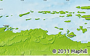 Physical Map of Kugluktuk