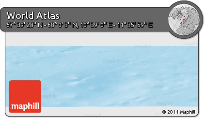 Physical Panoramic Map of the Area around 67° 49' 45" N, 11° 7' 30" E