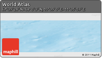 Physical Panoramic Map of the Area around 67° 49' 45" N, 11° 7' 30" E