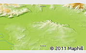 Physical 3D Map of the area around 67° 49' 45" N, 136° 4' 29" E