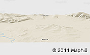 Shaded Relief Panoramic Map of the area around 67° 49' 45" N, 136° 4' 29" E