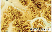 Physical Map of the area around 67° 49' 45" N, 138° 37' 30" E