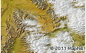 Satellite Map of the area around 67° 49' 45" N, 138° 37' 30" E