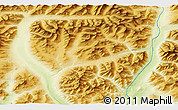 Physical 3D Map of the area around 67° 49' 45" N, 151° 13' 29" W