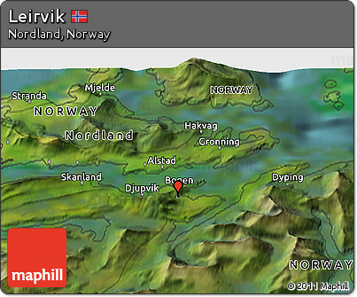 Satellite 3D Map of Leirvik