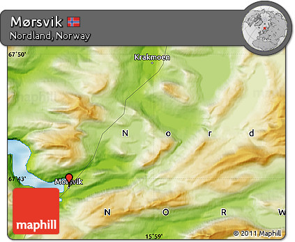 Physical Map of Mørsvik