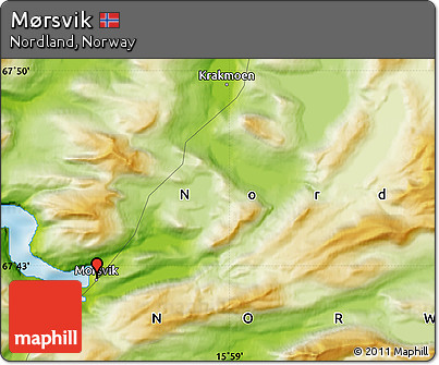 Physical Map of Mørsvik
