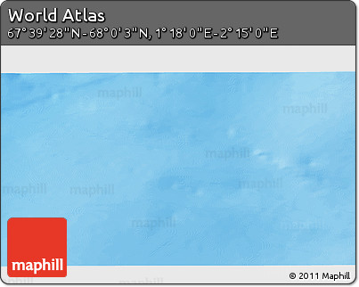 Physical 3D Map of the Area around 67° 49' 45" N, 1° 46' 29" E