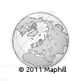 Outline Map of the Area around 67° 49' 45" N, 24° 43' 30" E, rectangular outline