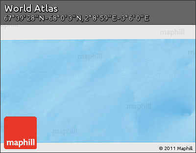 Physical 3D Map of the Area around 67° 49' 45" N, 2° 37' 30" E