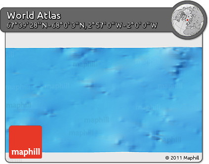 Physical 3D Map of the Area around 67° 49' 45" N, 2° 28' 30" W