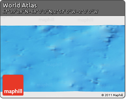 Physical 3D Map of the Area around 67° 49' 45" N, 2° 28' 30" W