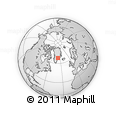 Outline Map of the Area around 67° 49' 45" N, 38° 10' 29" W, rectangular outline