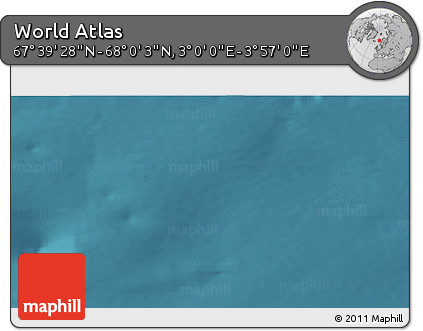 Satellite 3D Map of the Area around 67° 49' 45" N, 3° 28' 30" E