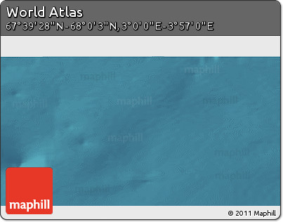 Satellite 3D Map of the Area around 67° 49' 45" N, 3° 28' 30" E