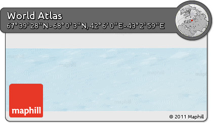 Physical Panoramic Map of the Area around 67° 49' 45" N, 42° 34' 30" E