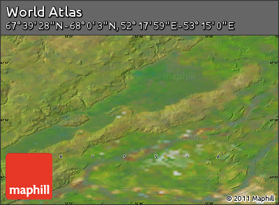 Satellite Map of the Area around 67° 49' 45" N, 52° 46' 29" E