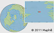 Savanna Style Location Map of the area around 67° 49' 45" N, 57° 43' 30" W