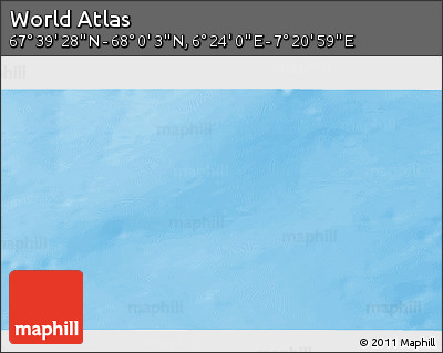 Physical 3D Map of the Area around 67° 49' 45" N, 6° 52' 30" E