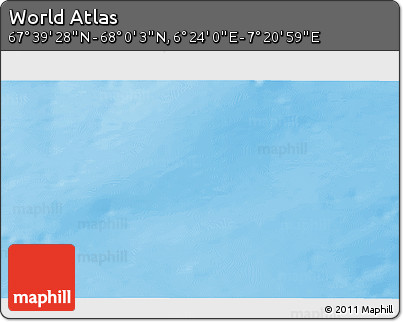 Physical 3D Map of the Area around 67° 49' 45" N, 6° 52' 30" E