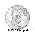 Outline Map of the Area around 67° 49' 45" N, 83° 13' 29" W, rectangular outline